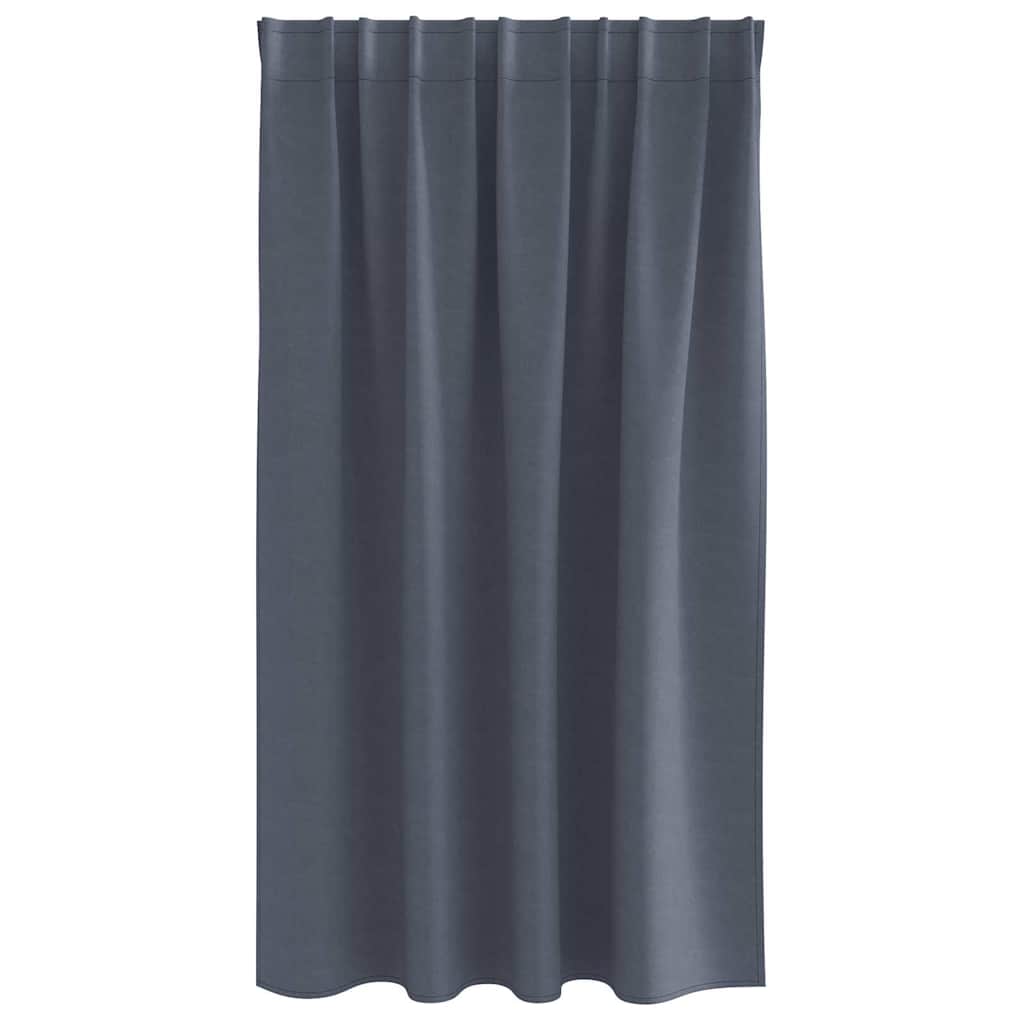 Vorhänge mit Vorhängen 2 pcs Anthrazit Polyester