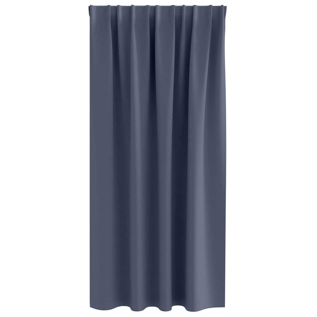 Vorhänge mit Vorhängen 2 pcs Anthrazit Polyester