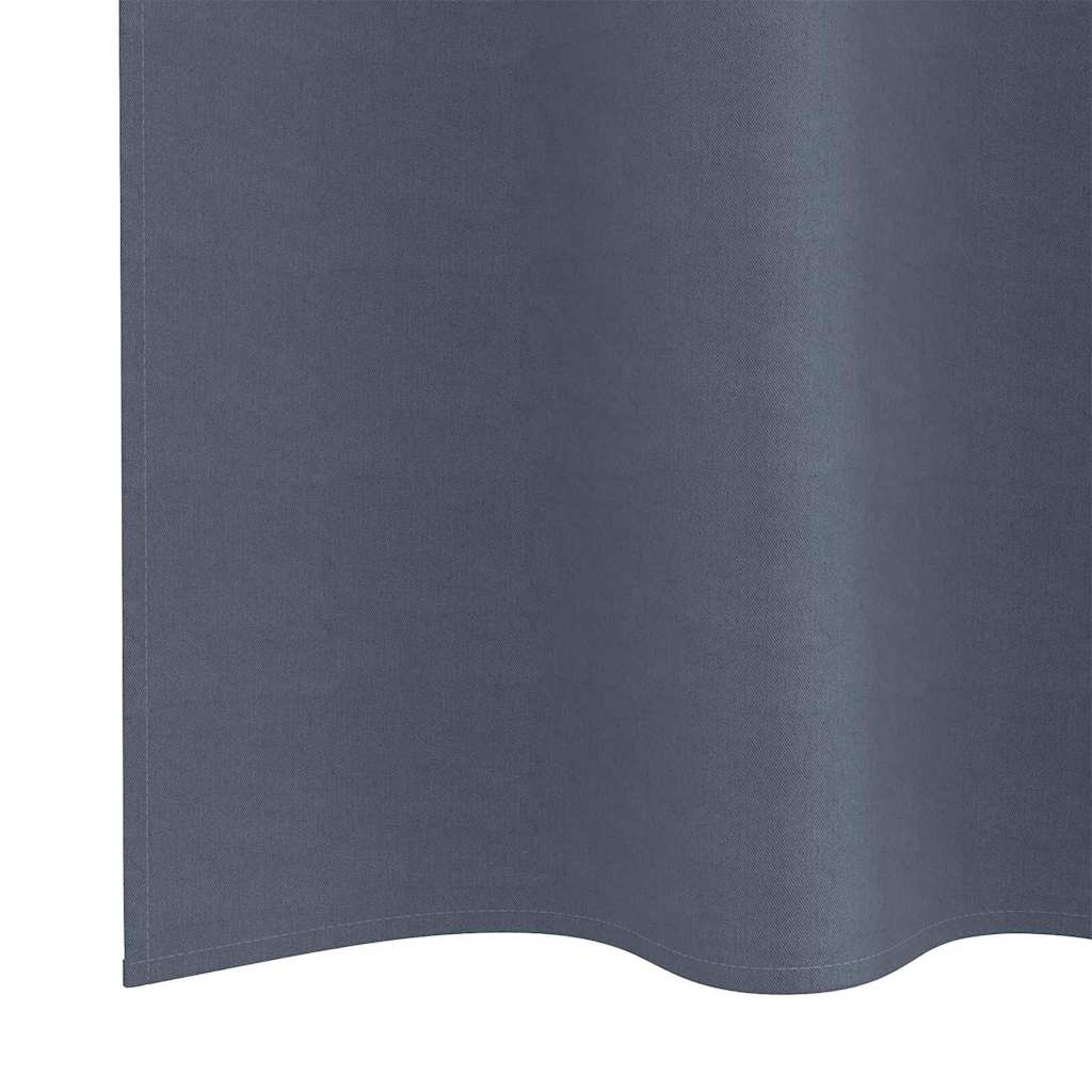 Vorhänge mit Vorhängen 2 pcs Anthrazit Polyester
