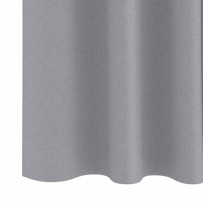 Vorhänge mit Vorhängen 2 pcs Hellgrau Polyester