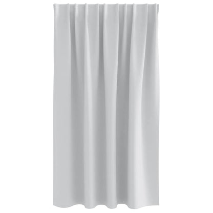 Vorhänge mit Vorhängen 2 pcs Hellgrau Polyester
