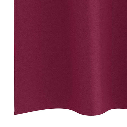 Vorhänge mit Vorhängen 2 pcs Weinrot Polyester