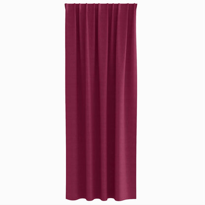 Vorhänge mit Vorhängen 2 pcs Weinrot Polyester