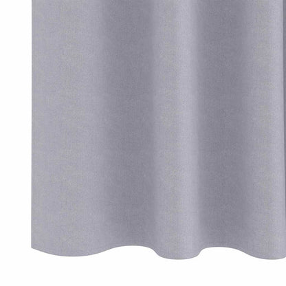 Vorhänge mit Vorhängen 2 pcs Metallgrau Polyester