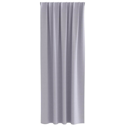 Vorhänge mit Vorhängen 2 pcs Metallgrau Polyester