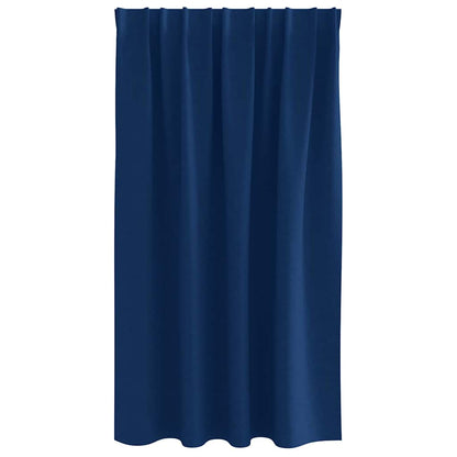 Vorhänge mit Vorhängen 2 pcs Dunkelblau Polyester