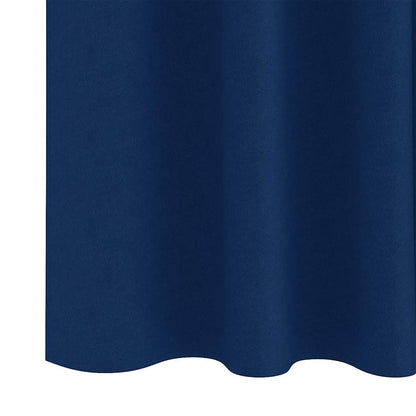 Vorhänge mit Vorhängen 2 pcs Dunkelblau Polyester