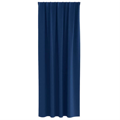 Vorhänge mit Vorhängen 2 pcs Dunkelblau Polyester