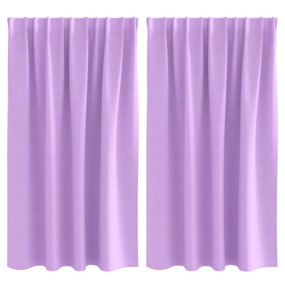 Vorhänge mit Vorhängen 2 pcs Lila Polyester