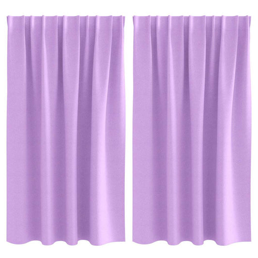 Vorhänge mit Vorhängen 2 pcs Lila Polyester