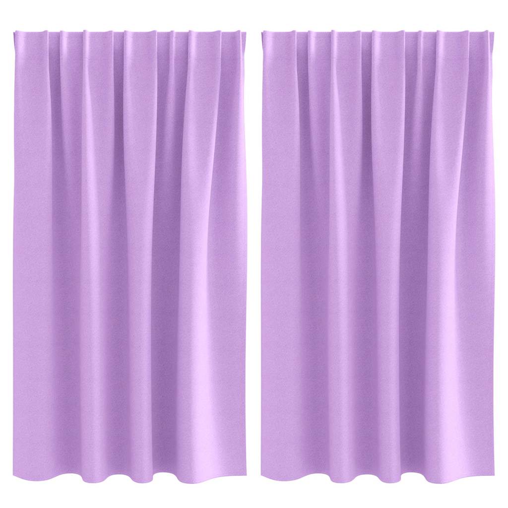 Verdunkelungsvorhänge mit Vorhängen Lila Polyester