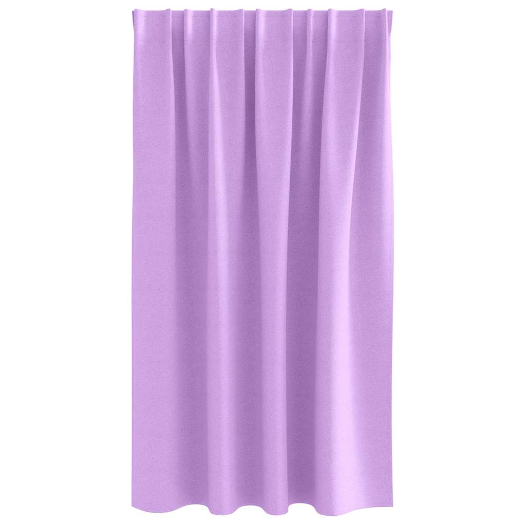 Vorhänge mit Vorhängen 2 pcs Lila Polyester