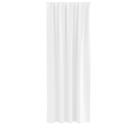 Vorhänge mit Vorhängen 2 pcs Reinweiß Polyester