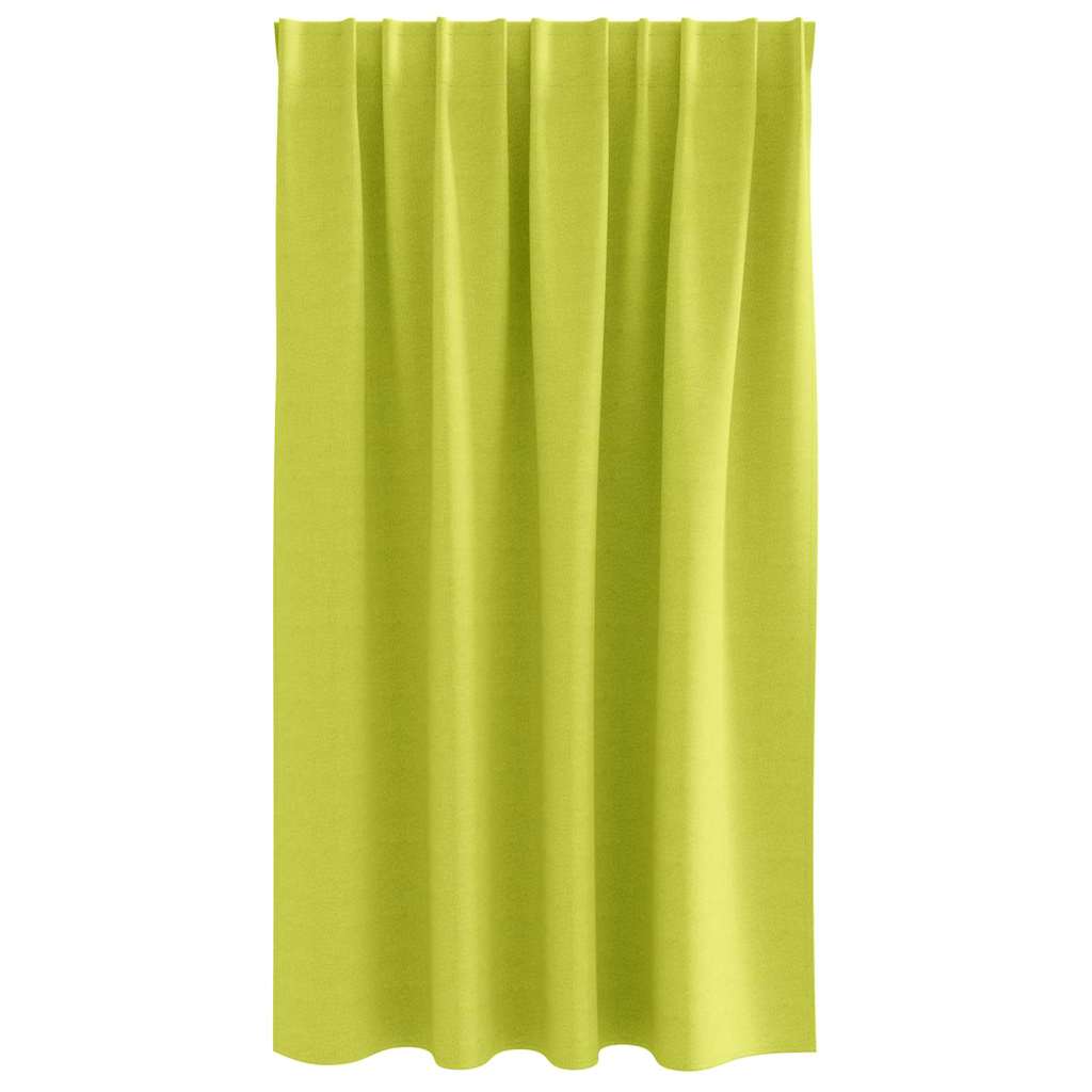 Vorhänge mit Vorhängen 2 pcs Apfelgrün Polyester