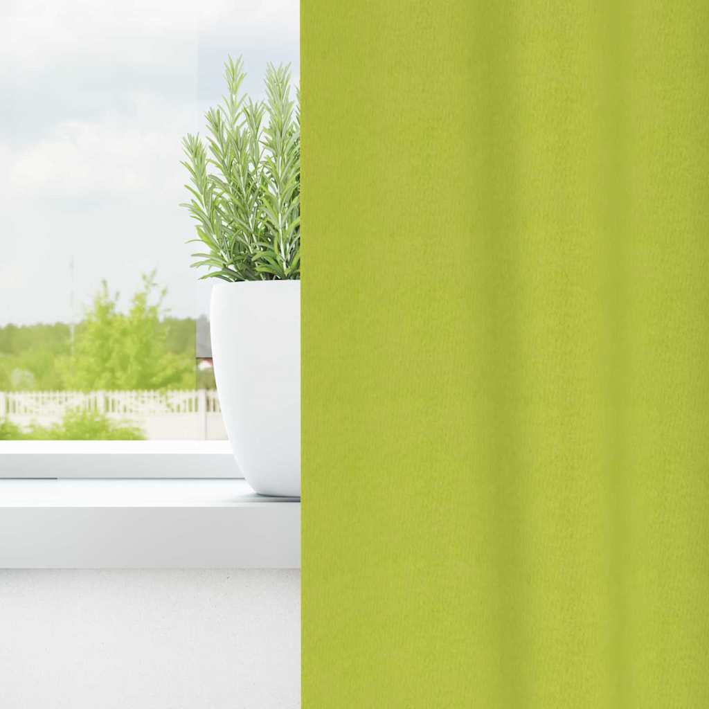Verdunkelungsvorhänge mit Vorhängen Grün Polyester