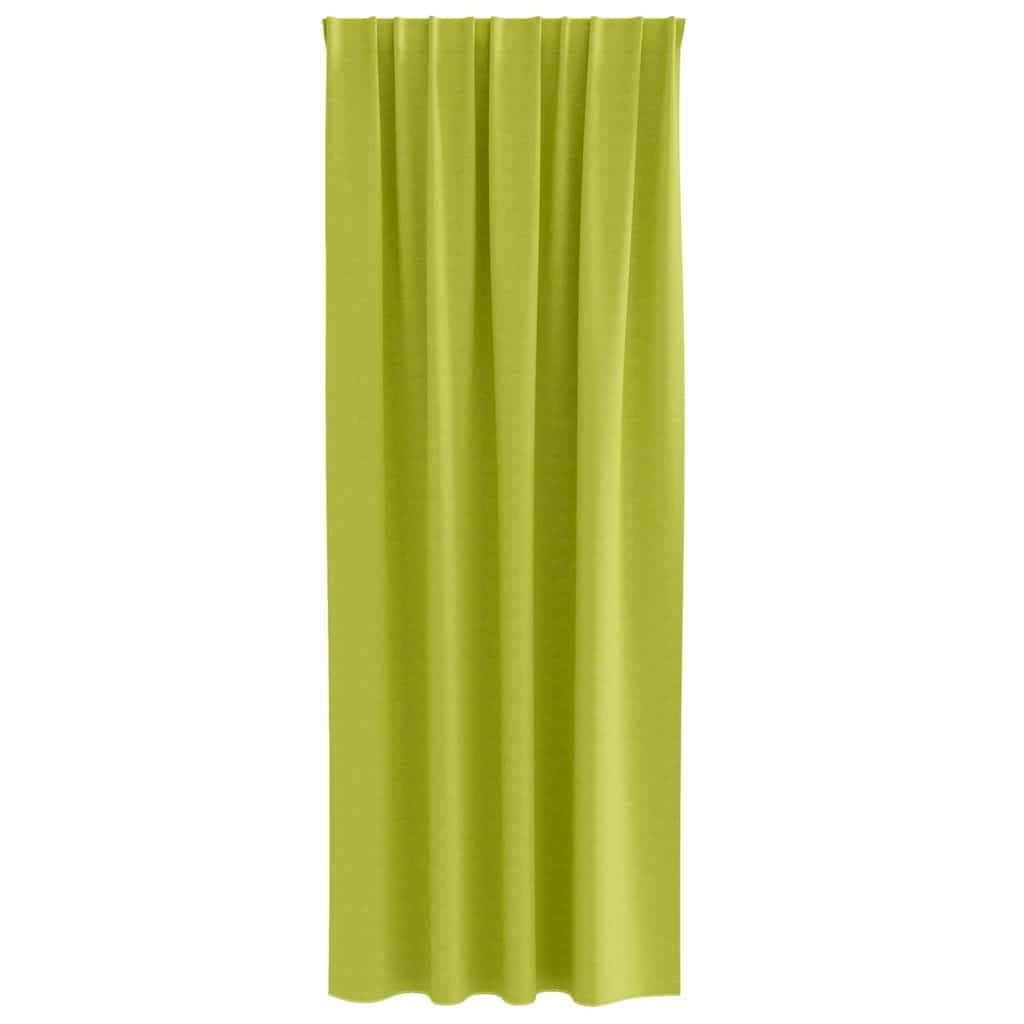 Vorhänge mit Vorhängen 2 pcs Apfelgrün Polyester