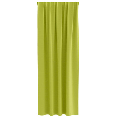 Vorhänge mit Vorhängen 2 pcs Apfelgrün Polyester