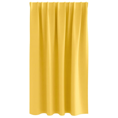 Vorhänge mit Vorhängen 2 pcs Senfgelb Polyester
