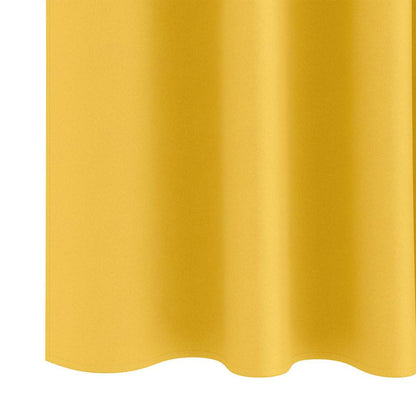 Vorhänge mit Vorhängen 2 pcs Senfgelb Polyester
