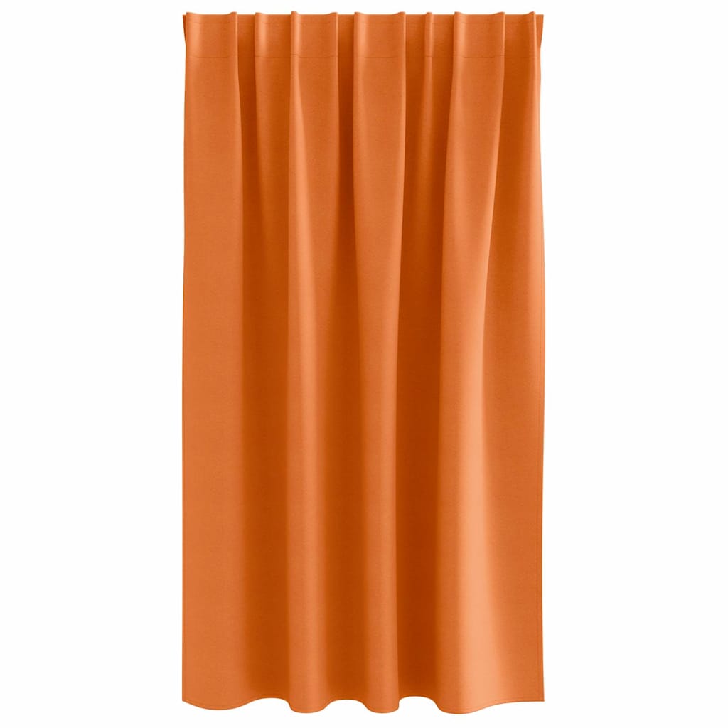 Vorhänge mit Vorhängen 2 pcs Leuchtendes Orange Polyester