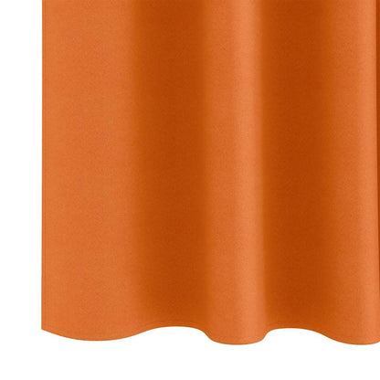 Vorhänge mit Vorhängen 2 pcs Orange Polyester