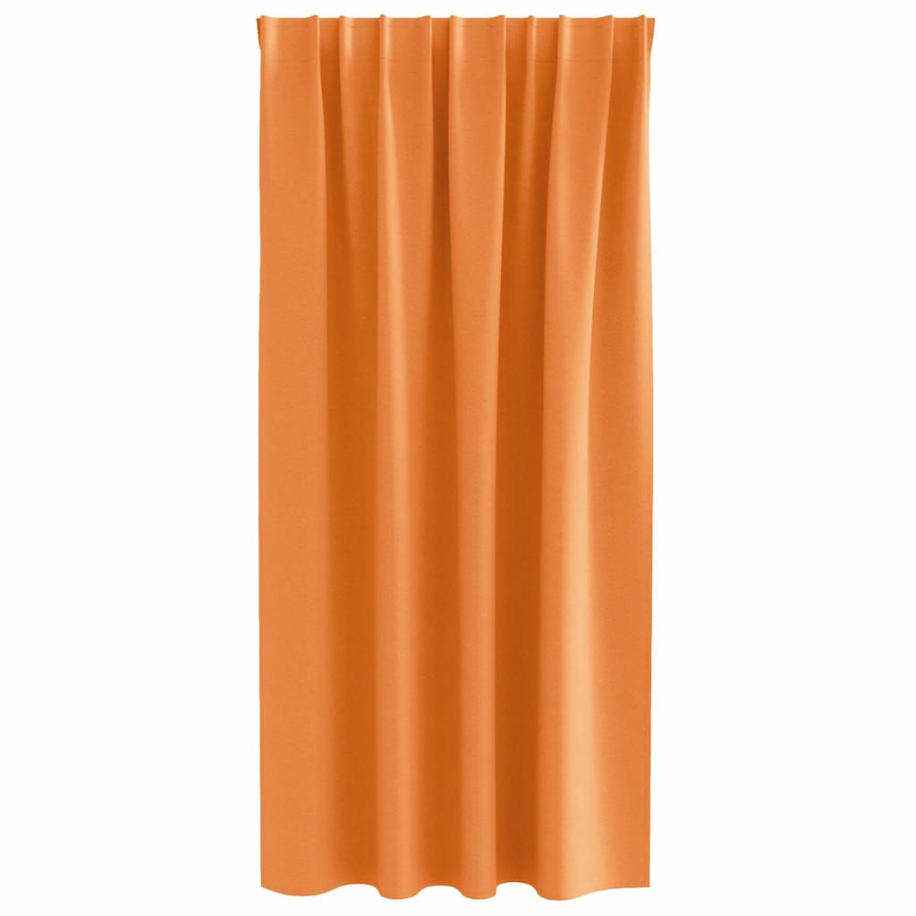 Vorhänge mit Vorhängen 2 pcs Orange Polyester