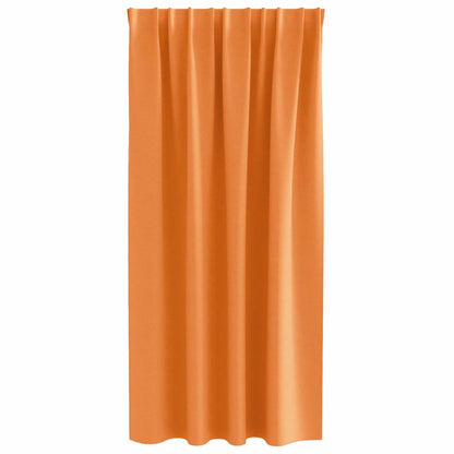 Vorhänge mit Vorhängen 2 pcs Orange Polyester