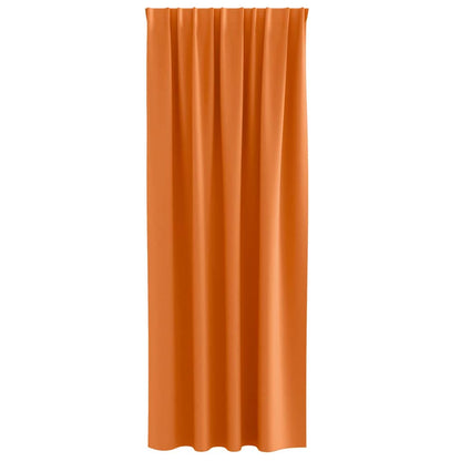 Vorhänge mit Vorhängen 2 pcs Leuchtendes Orange Polyester