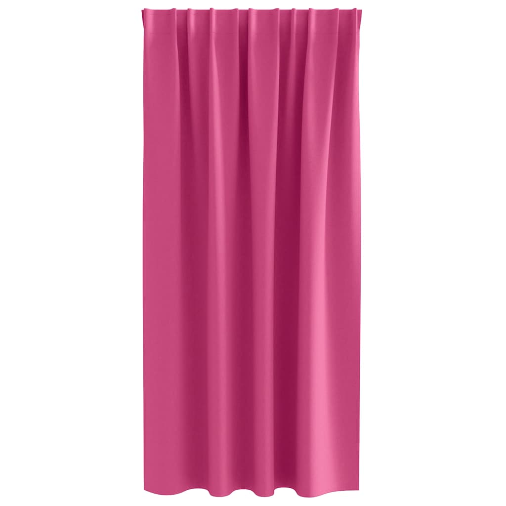 Vorhänge mit Vorhängen 2 pcs Leuchtendes Pink Polyester