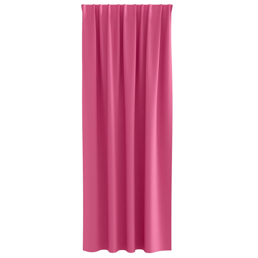 Vorhänge mit Vorhängen 2 pcs Leuchtendes Pink Polyester