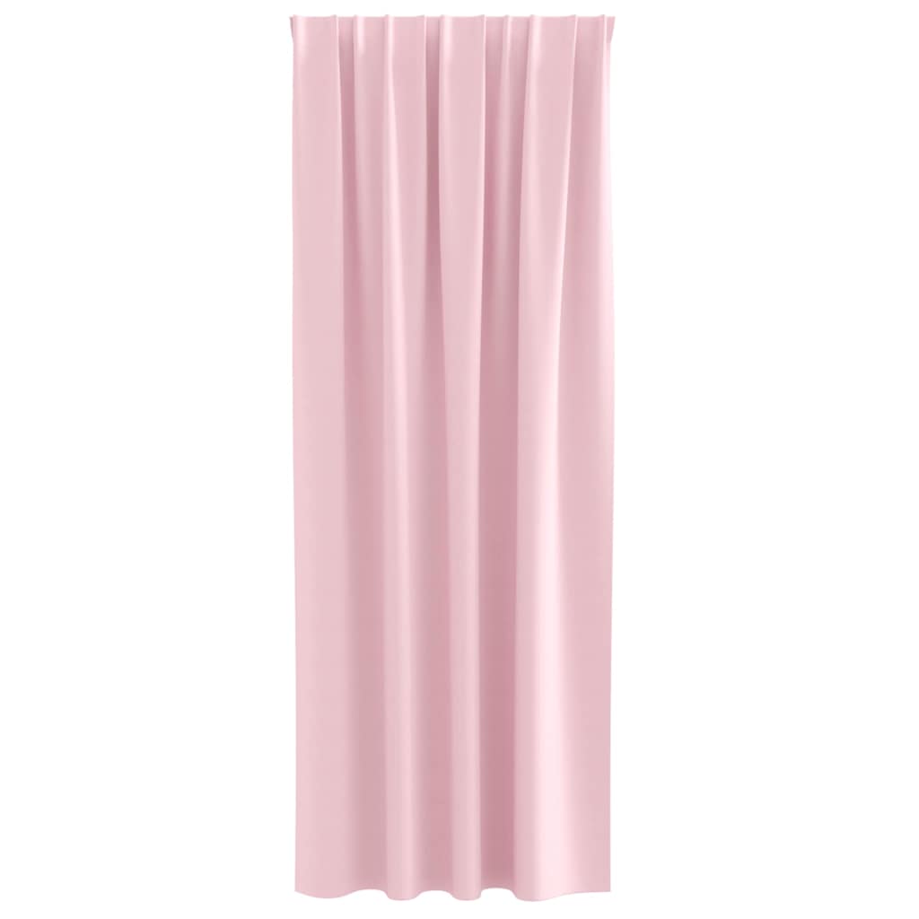 Vorhänge mit Vorhängen 2 pcs Baby Pink Polyester