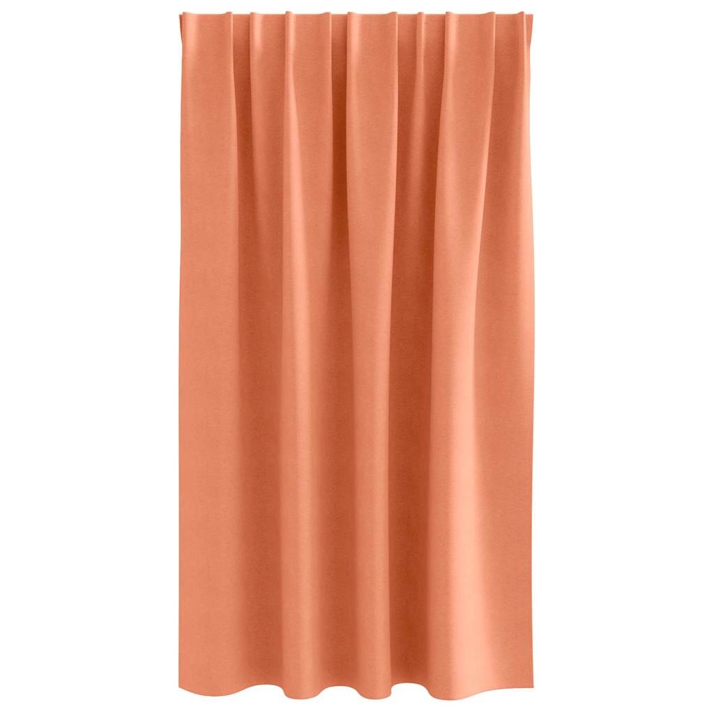 Vorhänge mit Vorhängen 2 pcs Terrakotta Polyester