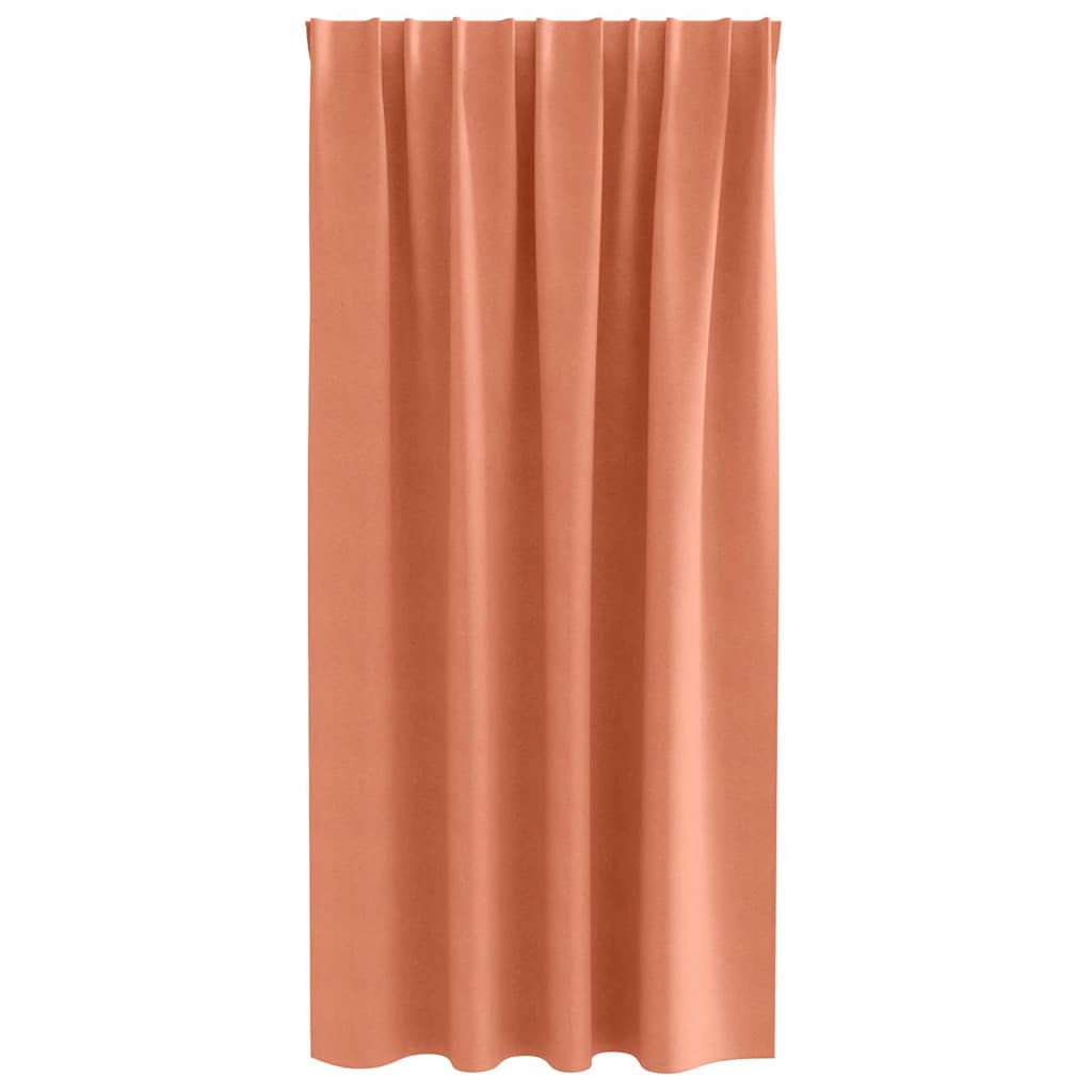 Verdunkelungsvorhänge mit Vorhängen Terrakotta Polyester