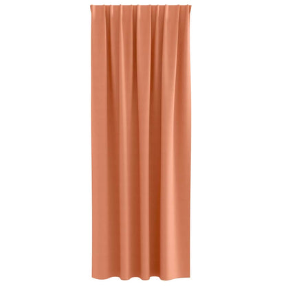 Vorhänge mit Vorhängen 2 pcs Terrakotta Polyester