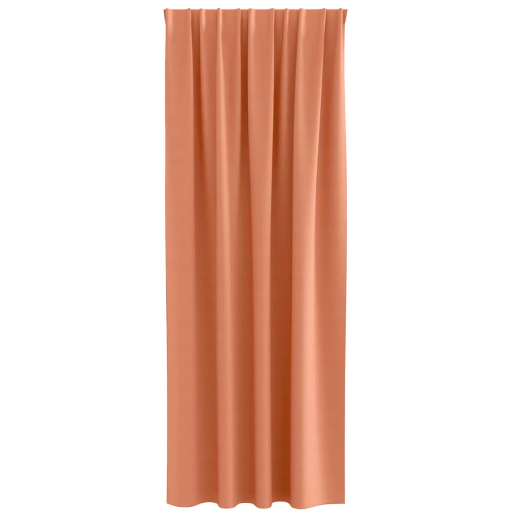 Vorhänge mit Vorhängen 2 pcs Terrakotta Polyester