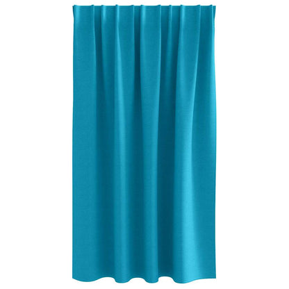 Vorhänge mit Vorhängen 2 pcs Türkis Polyester