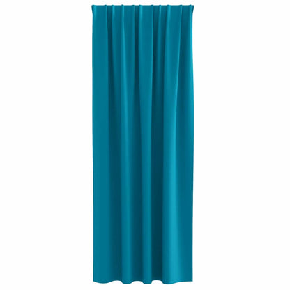 Vorhänge mit Vorhängen 2 pcs Türkis Polyester