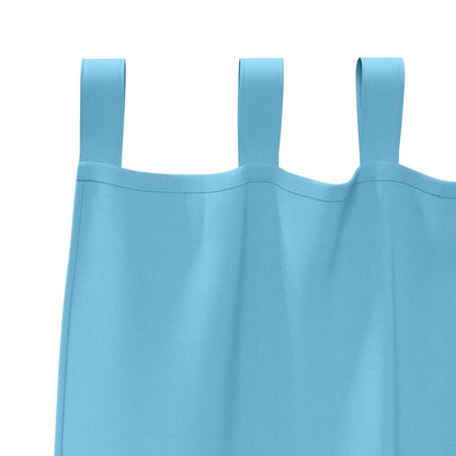 Vorhänge mit Vorhängen 2 pcs Hellblau Polyester