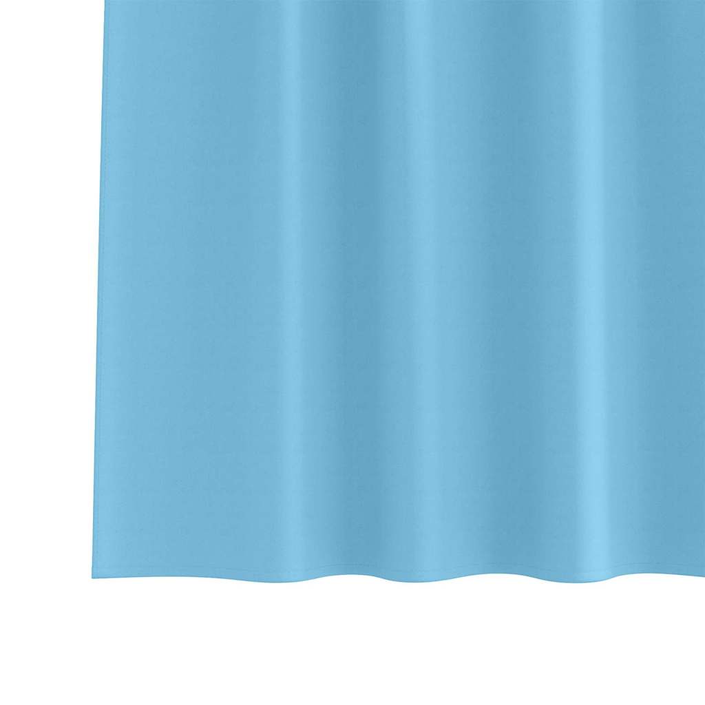 Vorhänge mit Vorhängen 2 pcs Hellblau Polyester
