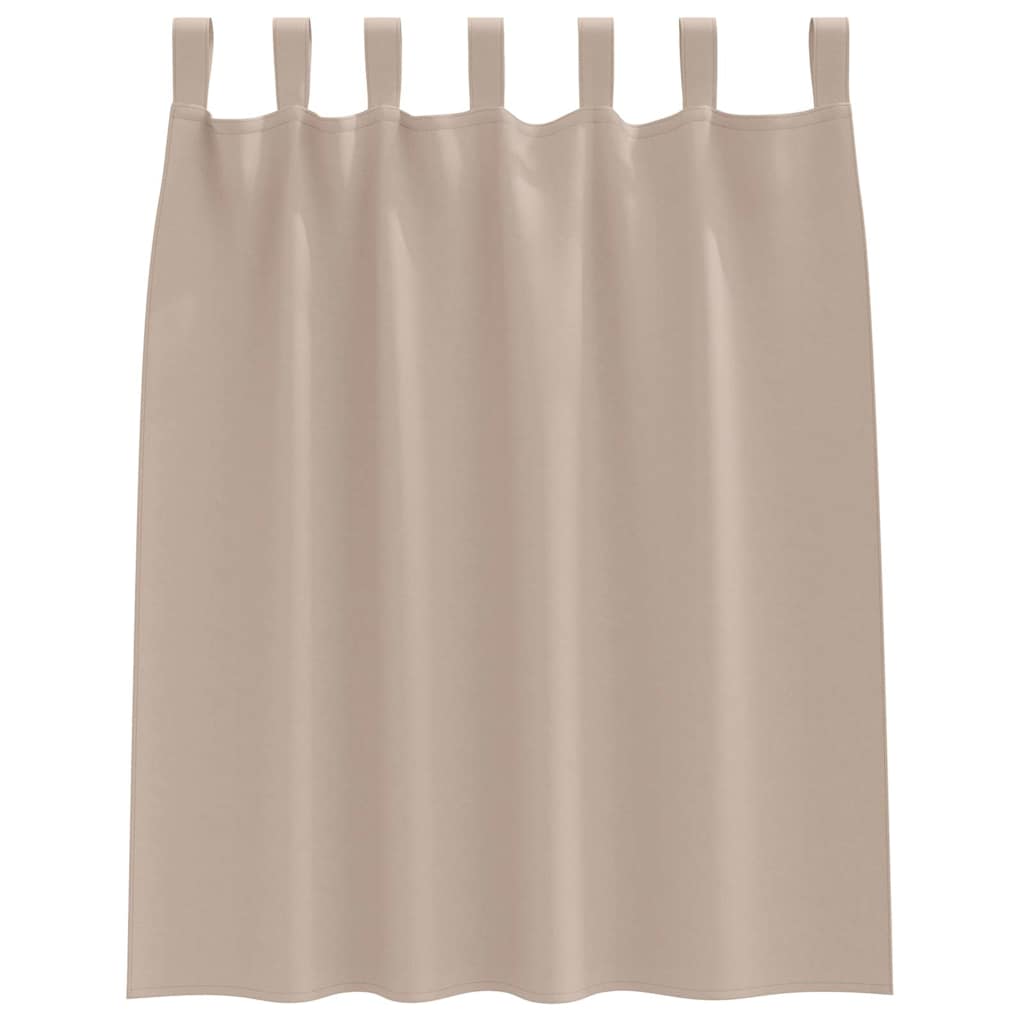Vorhänge mit Vorhängen 2 pcs Taupe Polyester