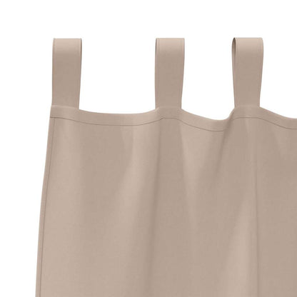 Vorhänge mit Vorhängen 2 pcs Taupe Polyester
