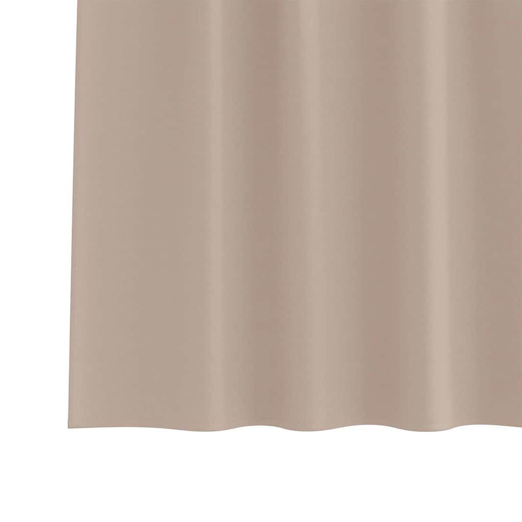 Vorhänge mit Vorhängen 2 pcs Taupe Polyester