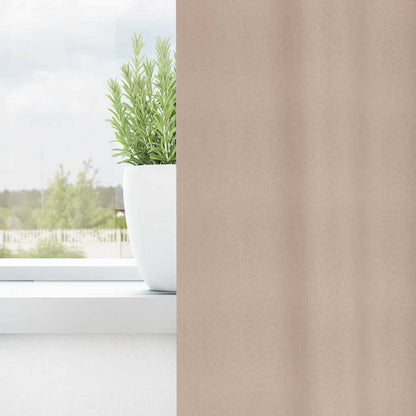 Verdunkelungsvorhänge mit Vorhängen Taupe Polyester