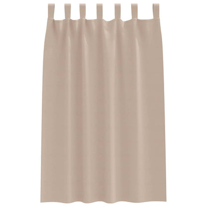 Vorhänge mit Vorhängen 2 pcs Taupe Polyester