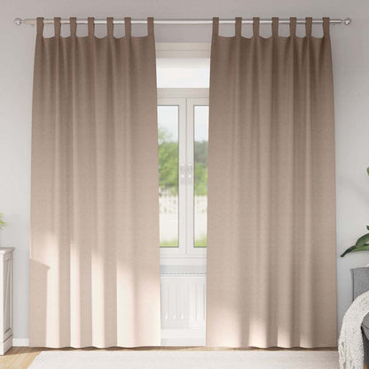 Vorhänge mit Vorhängen 2 pcs Taupe Polyester