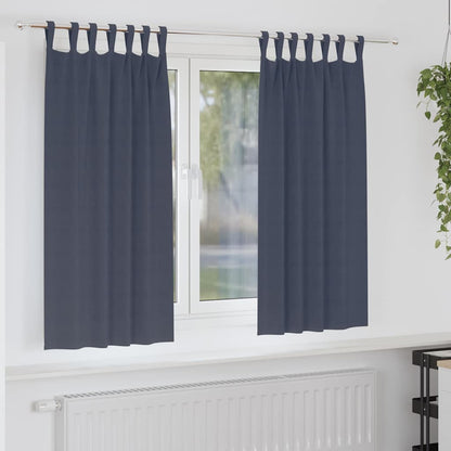Vorhänge mit Vorhängen 2 pcs Anthrazit Polyester