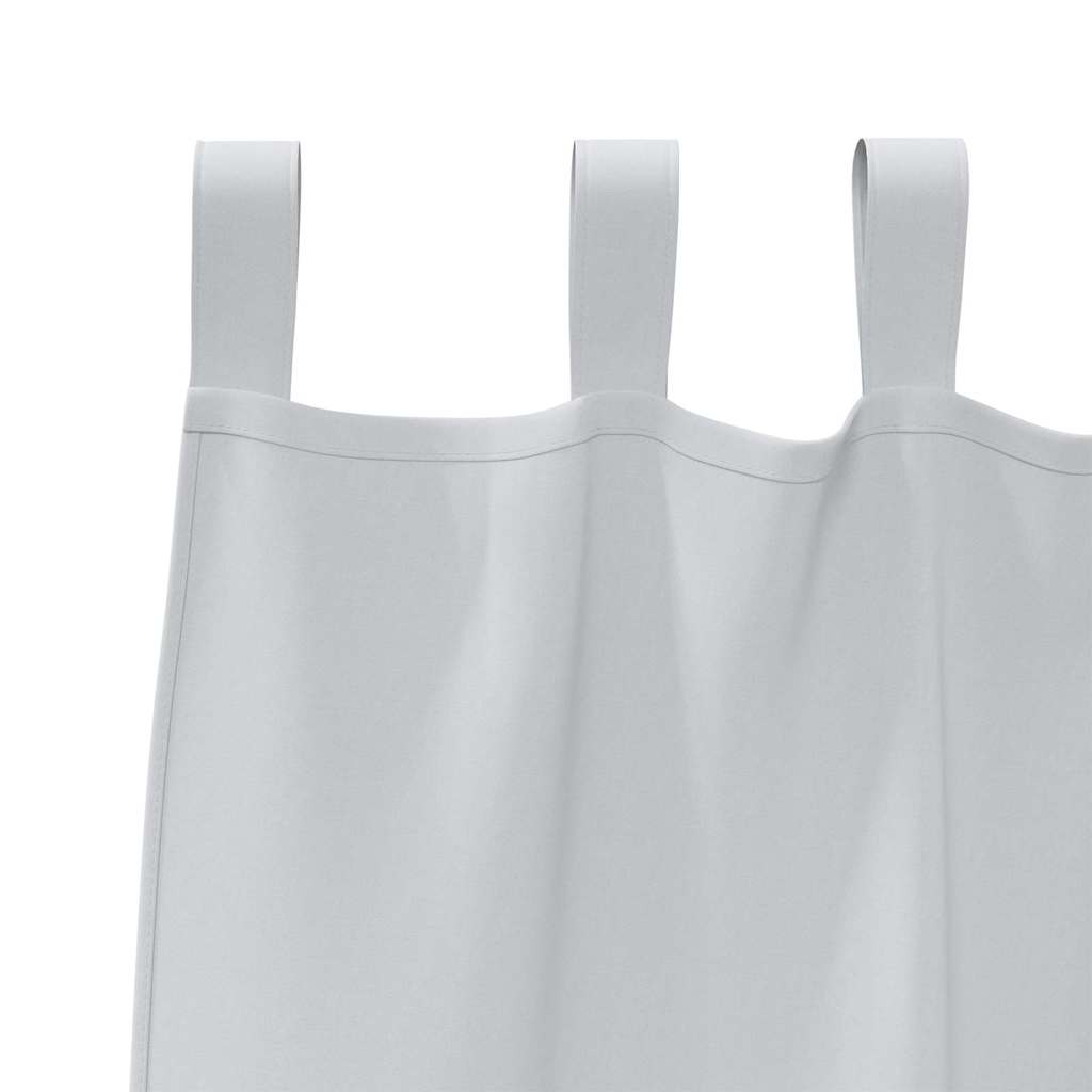 Vorhänge mit Vorhängen 2 pcs Hellgrau Polyester