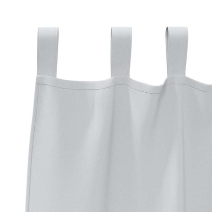 Vorhänge mit Vorhängen 2 pcs Hellgrau Polyester