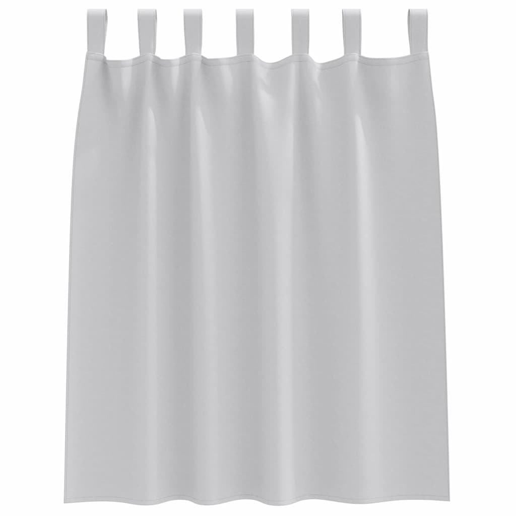 Vorhänge mit Vorhängen 2 pcs Hellgrau Polyester