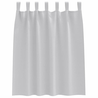 Vorhänge mit Vorhängen 2 pcs Hellgrau Polyester
